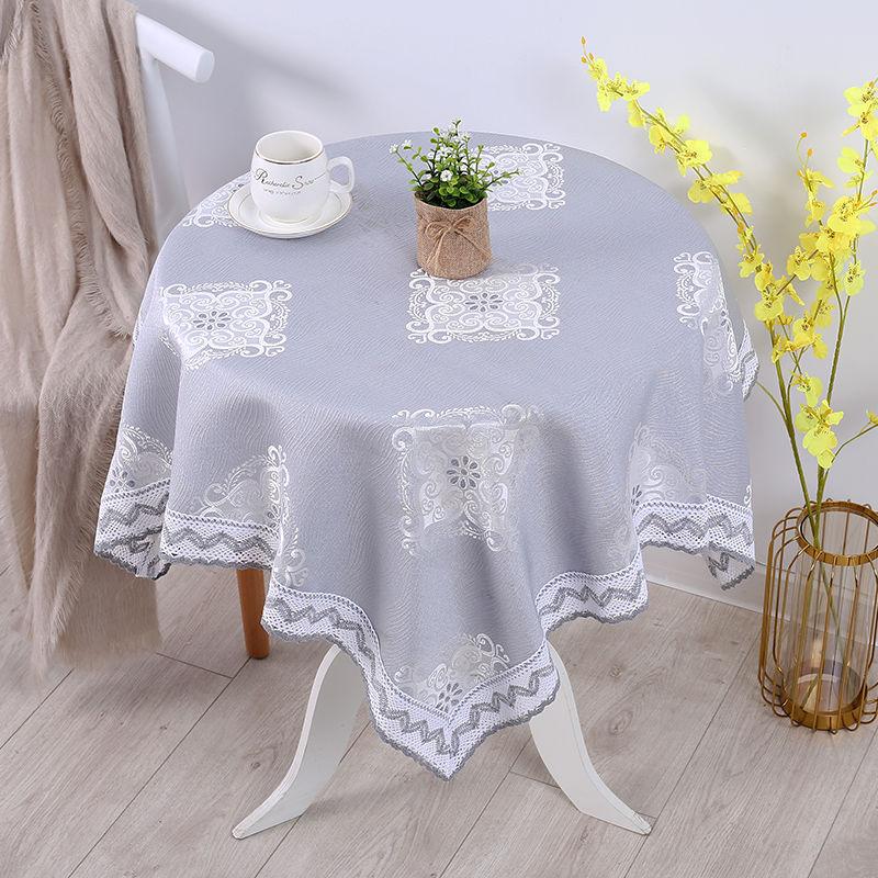 Квадратная светлая цветная минималистская скатерть, кружевная скатерть для журнального столика, чехол для домашнего хозяйства, гостиной, обеденного стола, чехла для холодильника