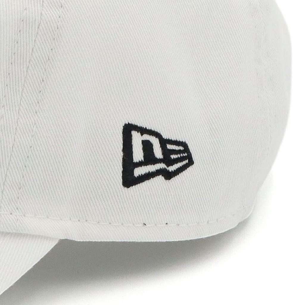 [New Era] 9TWENTY Cross Strap Washed Cotton Basic White Cap