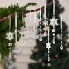 10-Piece Set: Transparent Acrylic Snowflake Icicle Christmas Decorations