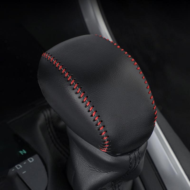 Для Toyota RAV4 XA50 2019 2020 2021 2022 2023 2024 натуральная кожа ручное шитье шестерня AT автомобиль рычаг переключения передач ручка чехол