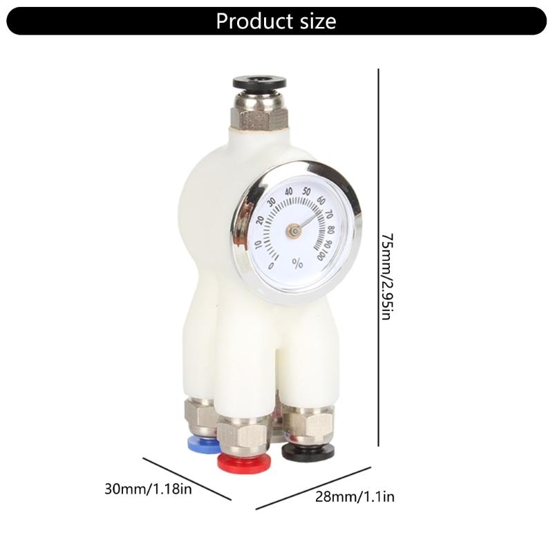 Quick Release 4 Way Filaments Adapter 4 in 1 Feed Tube Connector for P1P P1S X1C 3D Printing Machines Enhances Feed