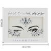 Disposable 3D Face Tattoo Crystal Sticker Fashion Temporary Tattoo Sticker  Girls