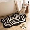 Waterproof Bathroom Rug Strong Absorption Non-slip Mat Toilet Doorway Quick-dry Soft Carpet Non-Slip Diatom Mud Toilet Pad Home Bath Mat Shower Rug