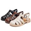 GKTINOO Sandals Women Closed Toe Wear 2025 Summer New Buckle Women Roman Shoes Casual Thick Heels Women's Sandals