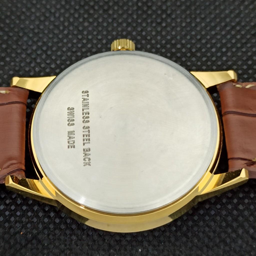 REFURBISHED GENTS MONTINE 17 JEWELS WINDING SWISS GOLD PLATED WATCH A285409-5 MontineQ-a285409-1