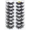 Effect Wispies Fluffy Full Volume Thick Eye Lash Extension False Eyelashes 25MM Lashes 4D Mink