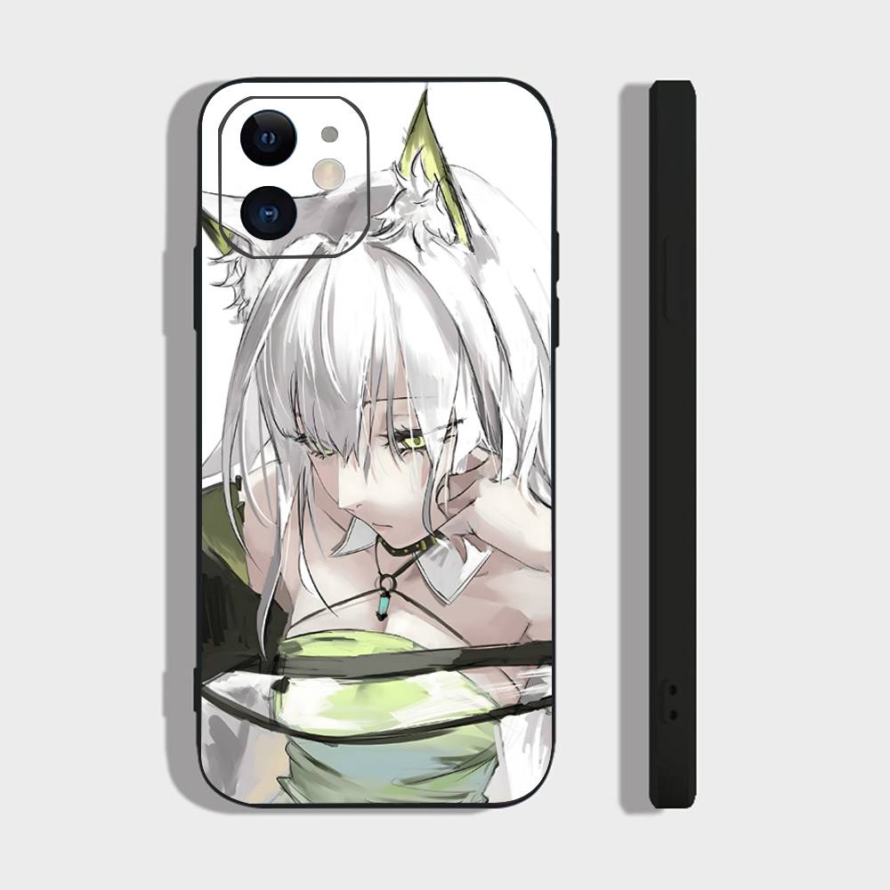 Kal'tsit Анимированный Игровой A-Arknights Чехол для Телефона Для IPhone 17 Air 16 15 14 13 Pro Max 11 12 Черный Силиконовый Чехол