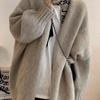 Autumn/Winter 2025 Women's Loose Knit Cardigan - Soft & Cozy Mid-Length Sweater