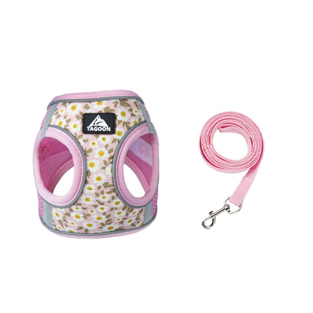 Reflective Dog Leash Set Anti Escape Puppy Harness Cat Accessories Cat Chest Strap  Kitten
