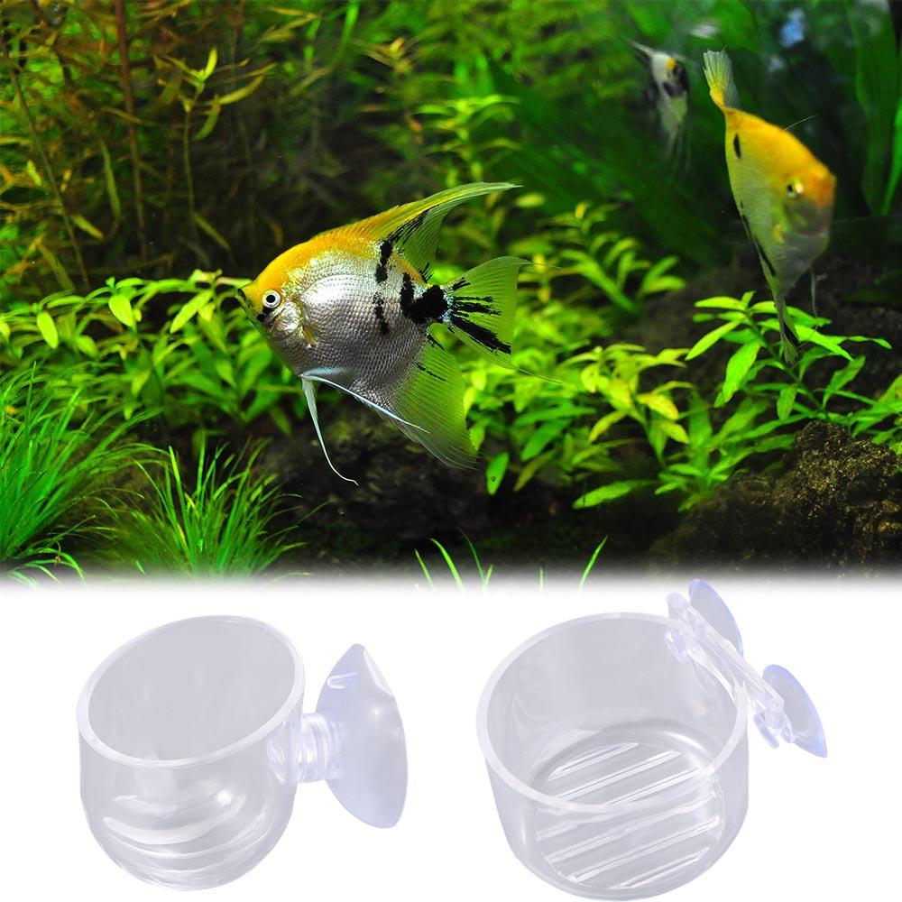 Мини-аквариумное украшение, водоросли, чашка для растений, красная кормушка для червей с присоской, держатель для аквариума