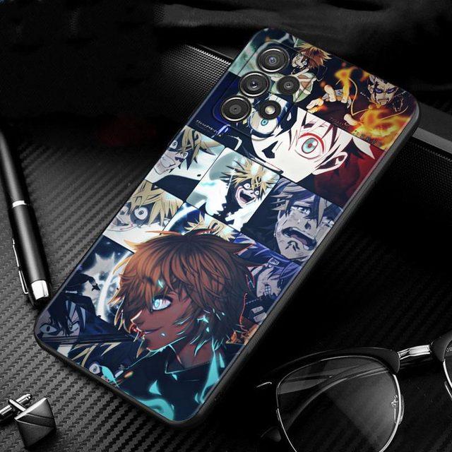 Чехол для Samsung Galaxy A51 A71 A01 A11 A21 A21s A31 A41 A72 A52 A42 A32 A22 A12 A02 A02s F42, чехол для телефона, черный клевер, аниме