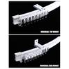 Ceiling Curtain Track Easy Installation Universal Curved Heavy-Duty Flexible Bendable Sliding Curtain Rail System Room Divider Kit