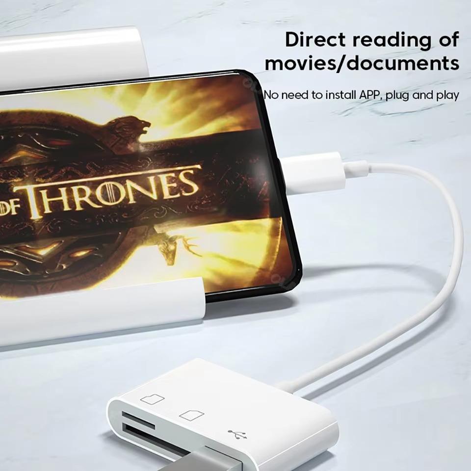3 в 1 устройство чтения карт памяти типа C, устройство чтения карт памяти SD TF, адаптер USB C OTG, высокоскоростной передатчик данных для Macbook, Huawei, Samsung