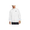 Solid Color Logo Hooded Zip Jacket Men Jackets White DQ4910-100