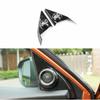 Carbon Fiber 2X Front A Pillar Door Speaker Cover Trim For Honda Civic 2016-2021