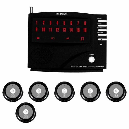 Wireless Chime Receiver WRC16 + 6 Black F008 Transmitters / ### Chime 16 / 6 Transmitters ###