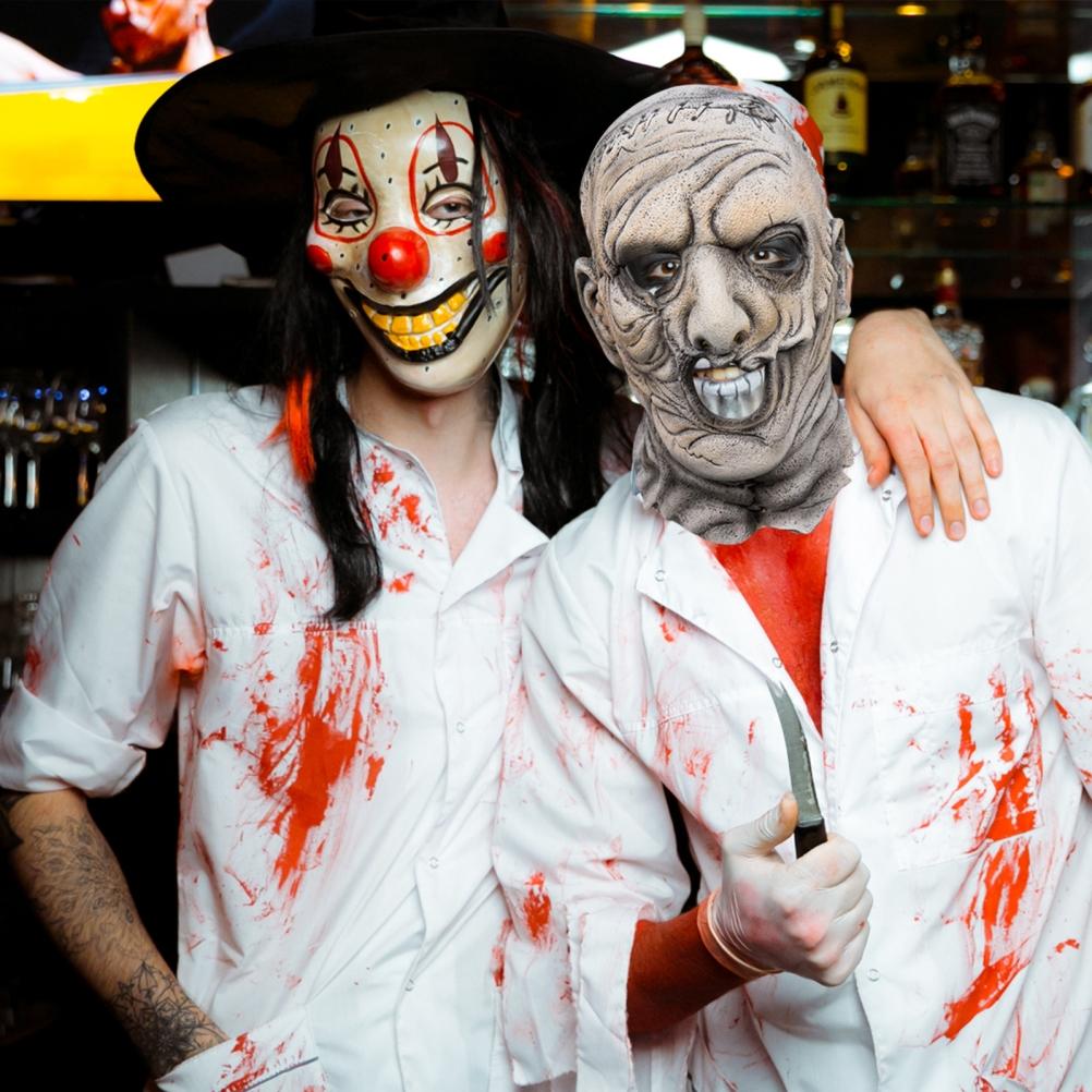 Фигурка из фильма ужасов Косплей Маска для лица Латексная маска для лица Головной убор Хэллоуин Нарядный костюм Реквизит