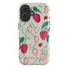 Чехол Clmj с клубникой для Samsung Galaxy A56 A36 A26 S26 S25 S24 S23 S20FE Ultra Plus 4G 5G Роскошная двухслойная задняя крышка