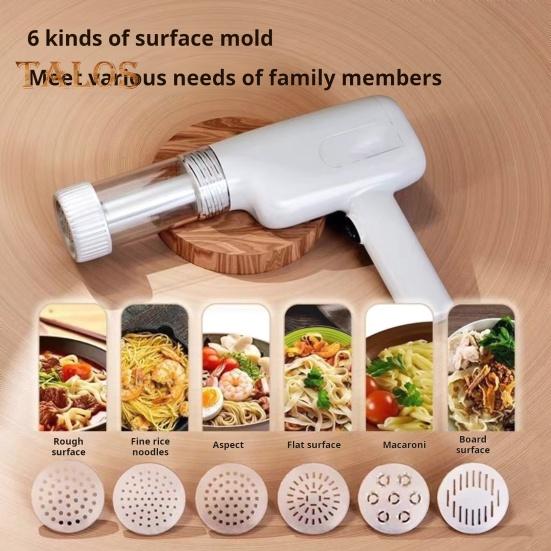 Ручная электрическая лапшерезка с 6 формами, многофункциональная аккумуляторная беспроводная паста-машина, автоматическая лапшерезка