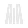 6pcs/set Car B Pillar Post Trims Chrome Plated Window Pillar Protection Stickers Anti-Scratch Decorative Cover Fit for Toyota Highlander 2001-2007