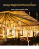 Waterproof Solar LED Meteor Shower String Lights - Outdoor Hanging Decorative Tree Lights
