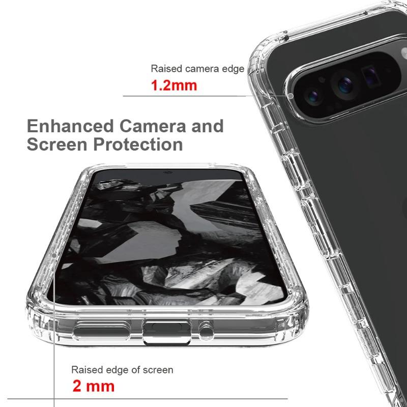 Luxury Clear Screen 360° Full Body Phone Case for Google Pixel 10 9 Pro XL Shockproof Soft Film Front Frame Hard Protection Cell