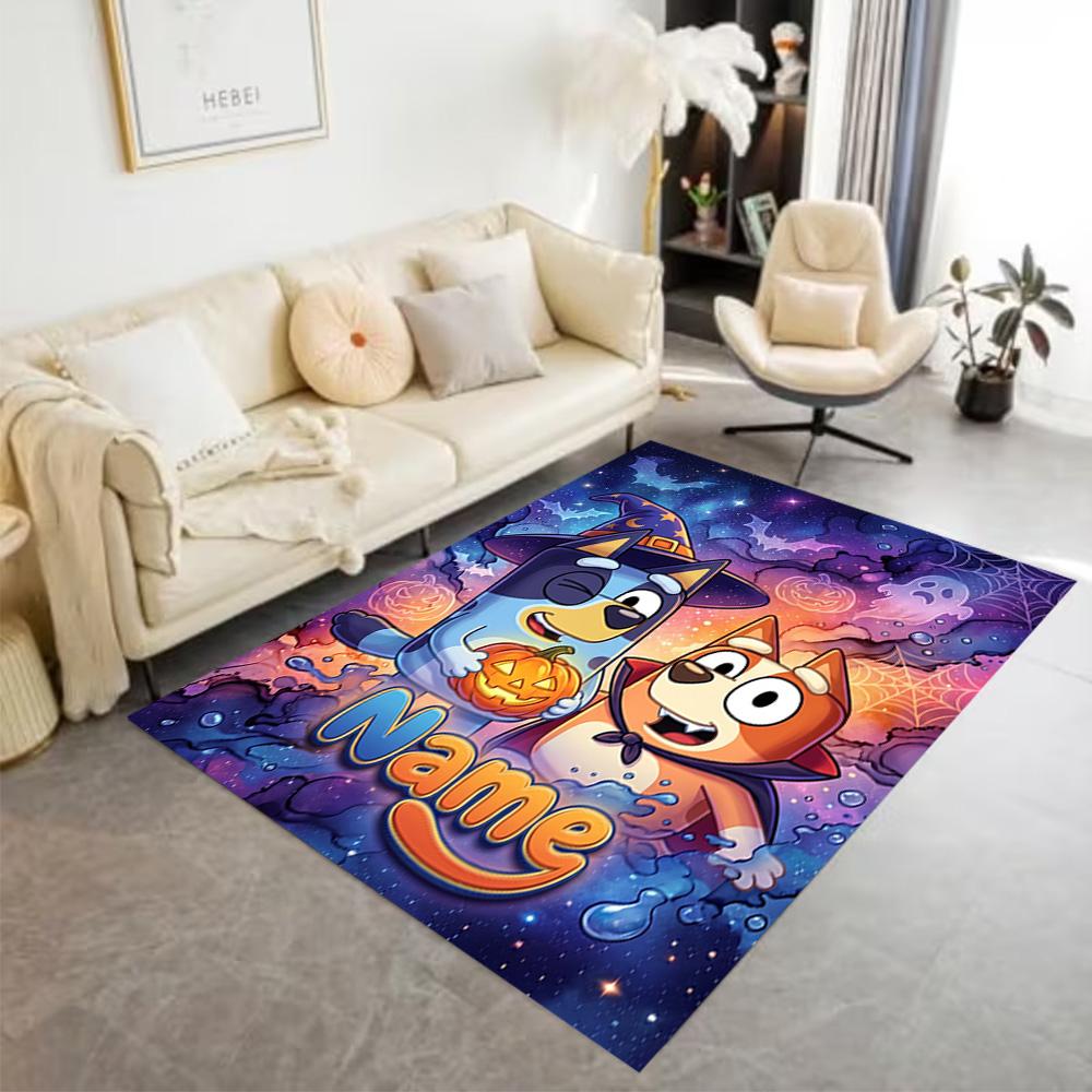 Halloween Night Adventure Personalized Text Carpet Design for Outdoor Game Room Hallway Study room Anti-slip Rug Office home decor