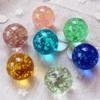 10pcs/pack Non-porous Fish Tank Glass Ball Glow in The Drak Transparent Crystal Beads  Parent-child