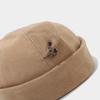Street Fashion Bear Ear & Iron Ring Brimless Hat - Unisex Trendy Korean Hip Hop Style