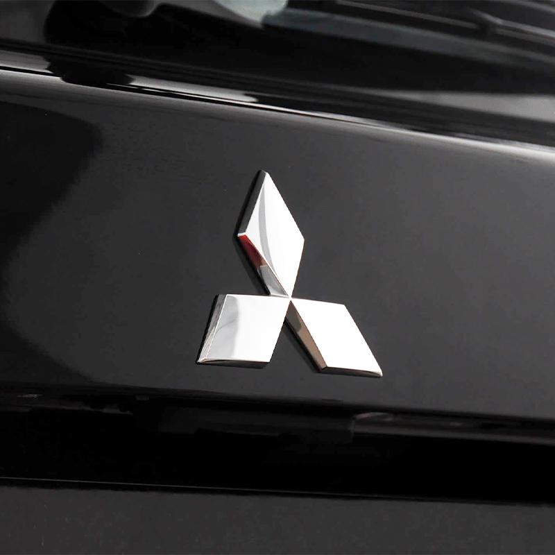 Car Front Hood Emblem Rear Trunk Badge Sticker for Mitsubishi Lancer 9 Pajero ASX Outlander Galant Mirage Accessories Decal Logo