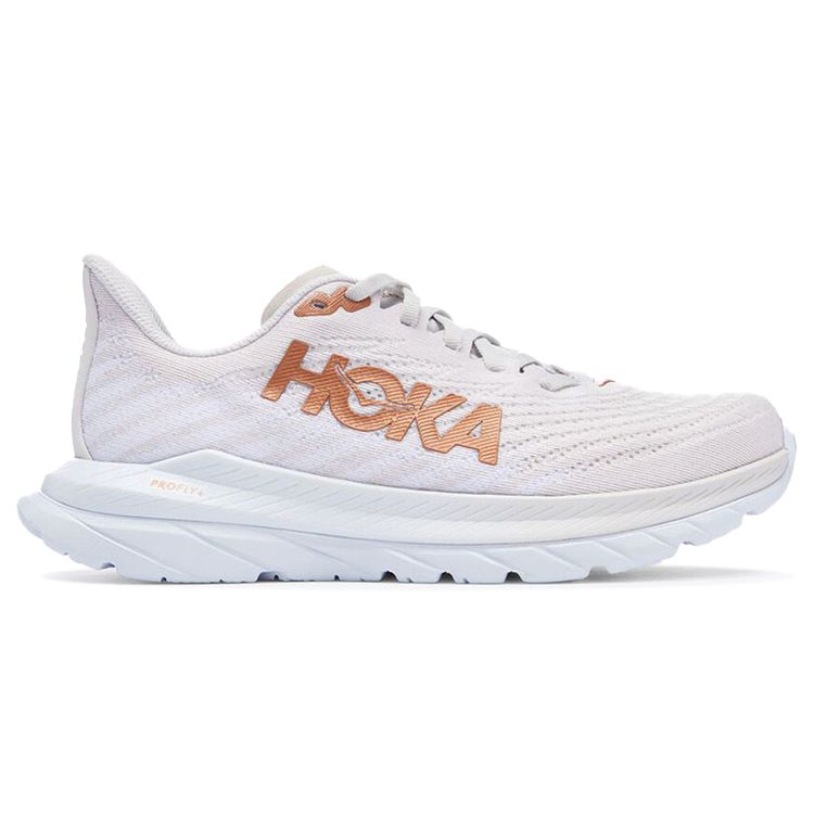 HOKA Mach 5 Бело-медные женские кроссовки 1127894-WCPP