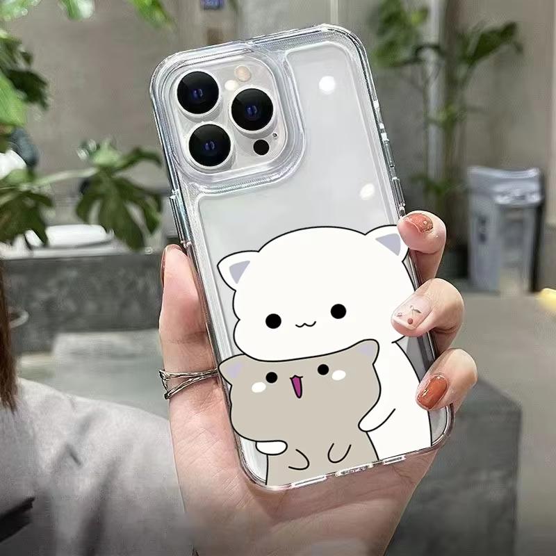 Cute Animal Cat Pattern Phone Case For Xiaomi Mi 15 T Pro 14T 13T 12T Mi 17 Pro 15 14 13 12 11 Lite 5G Clear Bumper Cover