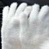 Перчатки Искусственный мех норки Мех кролика Вязаные повседневные перчатки Пряжа
