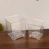 Квадратные прозрачные акриловые цветочные горшки, дышащий бонсай, настольное украшение для сада, двора, гостиной, балкона