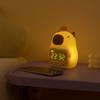 USB Rechargeable Capybara Alarm Clock Silicone Bedside LED Clock Capybara Night Light  Bedroom