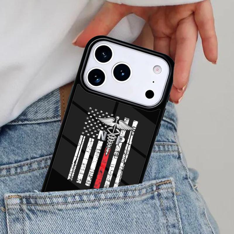 Логотип RN Медсестра Стетоскоп Чехол для телефона для iPhone 17ProMax 12 13 14 15 16e 17 Pro Max Plus Air Cover
