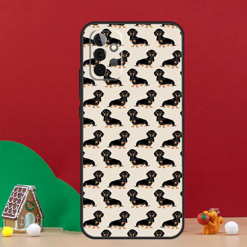Cute Dachshund Sausage Dog Case For Samsung Galaxy A36 A56 A06 A13 A53 A32 A12 A22 A52 A35 A17 A16 A55 A15 A54 A34 A14