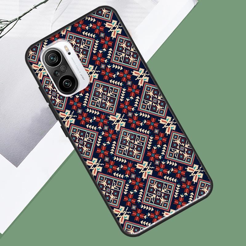 Чехол с узором украинской вышивки для Xiaomi 17 Pro Max 13 14 15 Ultra 13T 14T 15T Pro POCO F7 F5 F6 X5 X6 X7 Pro