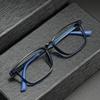 Модные удобные очки Tr90 в ретро-стиле, сверхлегкие титановые очки, квадратные мужские очки для отдыха на природе, деловые очки с большой оправой