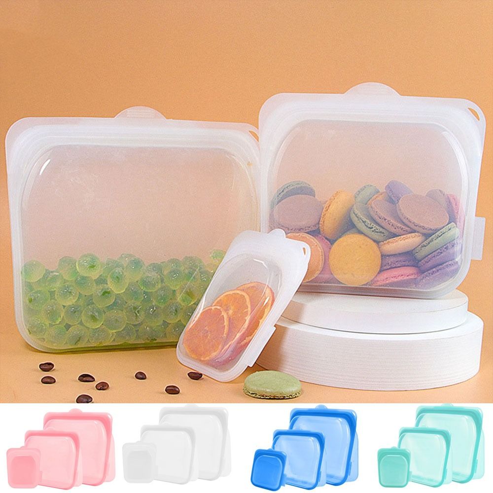 Food-Grade Freezer Food Container Reusable Freezer Bag Sub-packing Sealing Bags Fruit