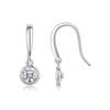 Серьги-гвоздики Simple Niche Design S925 Tremella Hook, серьги-гвоздики Temperament Moissanite