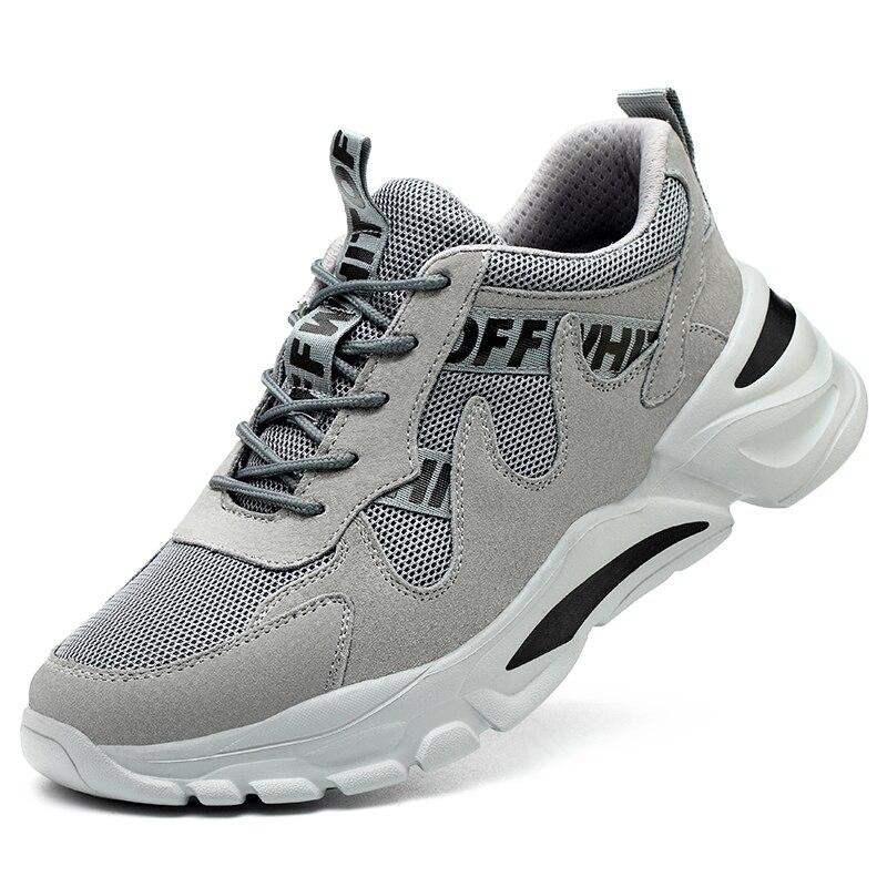 Fashion Safety Shoes Men Anti-Smashing Steel Toe Cap Puncture Proof Indestructible Light Breathable Sneaker Work Shoes Quality