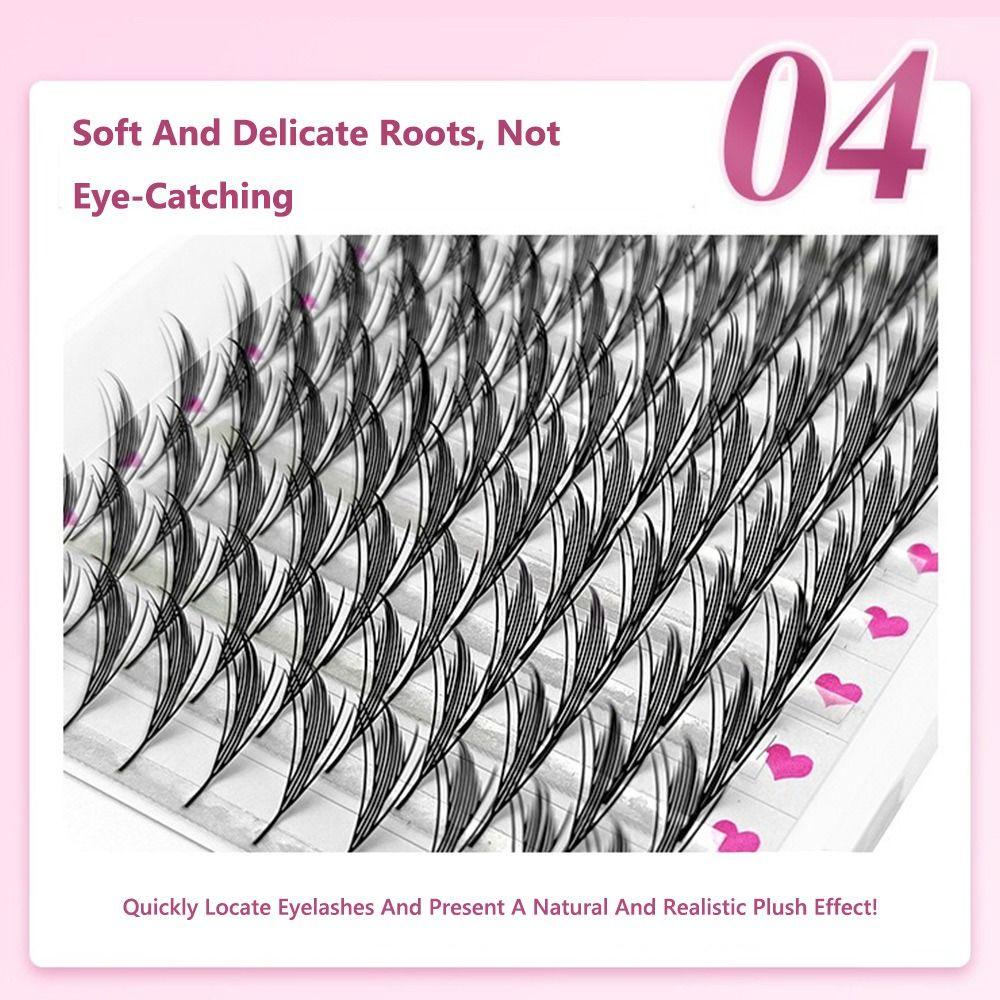 Набор пучковых ресниц 12 рядов Comic Wings Индивидуальные ресницы Ручной работы Накладные ресницы Инструменты для макияжа глаз