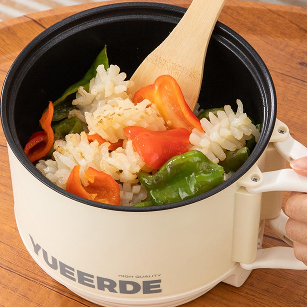 Мини-рисоварка — электрическая кастрюля — портативная мини-кастрюля для рамэна для приготовления на пару, жарки, каши и супа с лапшой