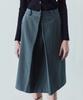 Ihr Front Tuck Midi Skirt / Charcoal