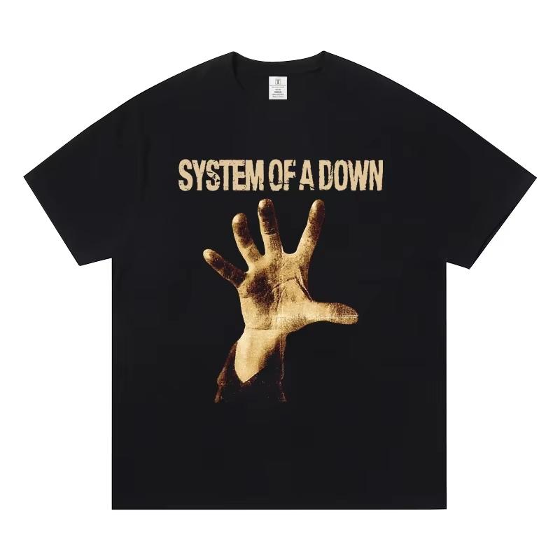 Футболка группы System Of A Down Хлопковая Мягкая Летняя Футболка Мужчины Женщины Модная Футболка Мужская Рок Музыка Уличная Одежда Топы