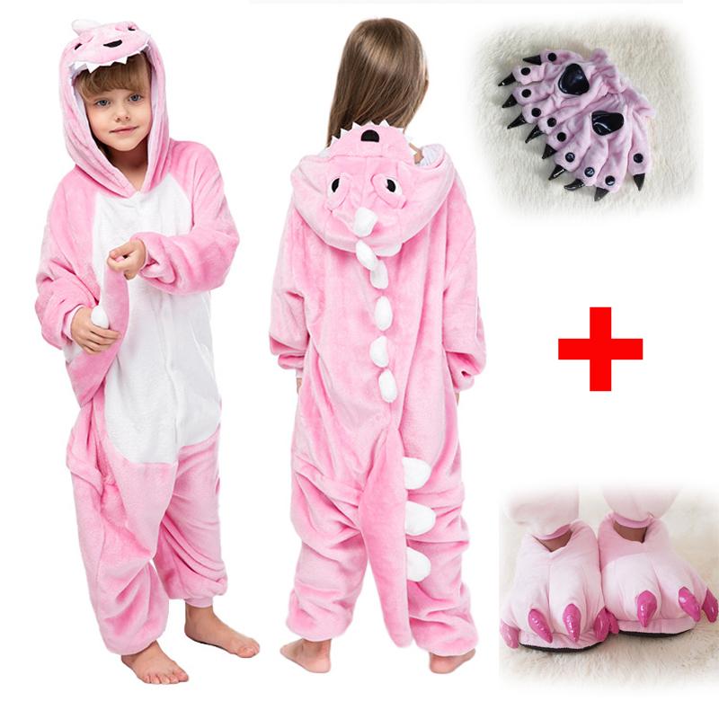 Пижамы с изображением пингвина и красного дракона, детская теплая одежда для сна с длинными рукавами, комбинезоны, костюм животного, вечерние кигуруми, модная домашняя одежда