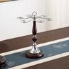 Деревянная стойка для 6 бутылок и бокалов, большая вместимость, отдельно стоящая, перевернутая, экономия места, стойка для перевернутых бокалов