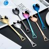 A Spoon of Stainless Steel, A Creative Spoon for Mixing In The Shape of A Heart, A Coffee Spoon for Love, A Watermelon Spoon, A Dessert Small Spoon