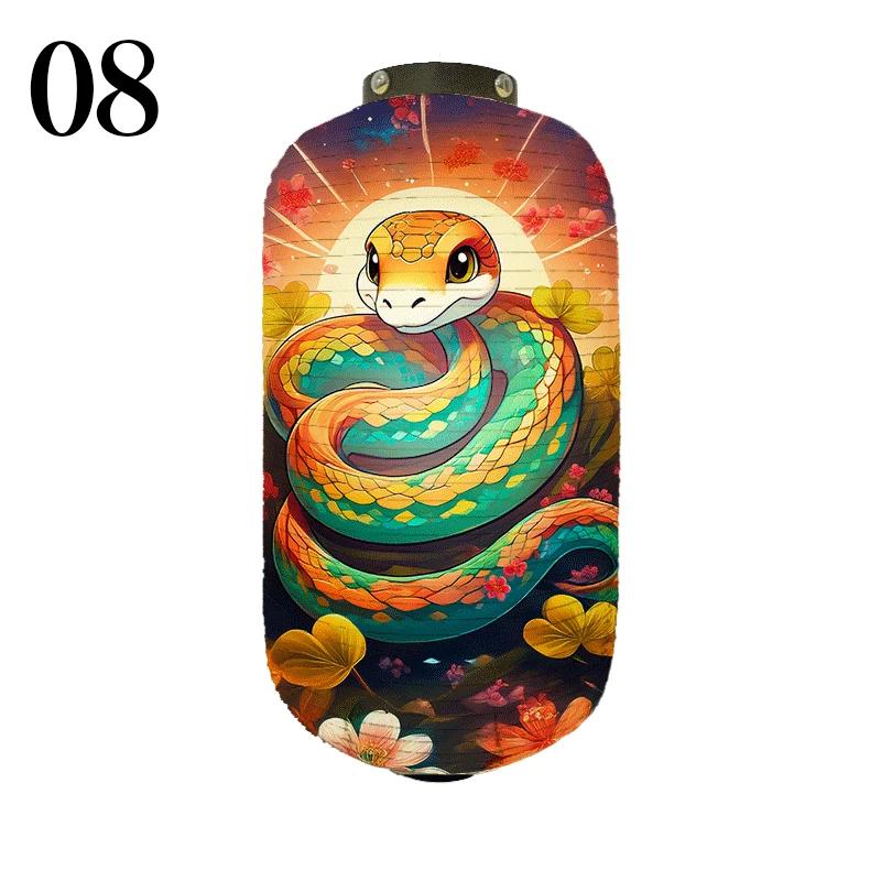 Japanese Creative Traditional Cloth Lantern Lucky Snake Baby Pattern Lantern Izakaya Sushi Restaurant Festival Decor Advertising